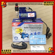 KOMPRESOR MINI H&L - MINI COMPRESSOR HL - COMPLETE SET WITH AIR BRUSH