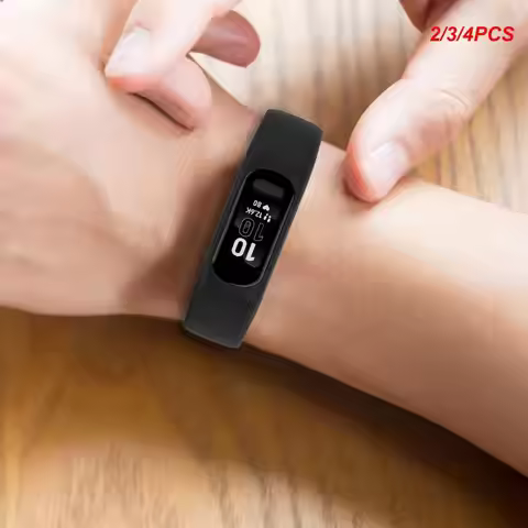 2/3/4PCS Silicone Strap Silicone Wrist Strap Sweat-proof Smart Accessories For Garmin Vivosmart 5 Wa