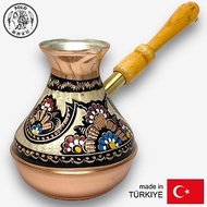 SOLO歐洲家居 - 土耳其手工銅雕 俄式咖啡壺 520ML (釉彩)