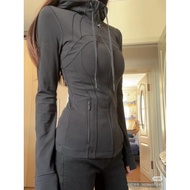 【Quality Assurance】LULU Original Label Define Ladies Hooded Jacket Yoga Wear Jacket Sports Zipper Ca