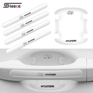 Sieece Car Handle Protector Auto Door Bowl Invisible Anti-Scratch Stickers For Hyundai I10 Getz Gran