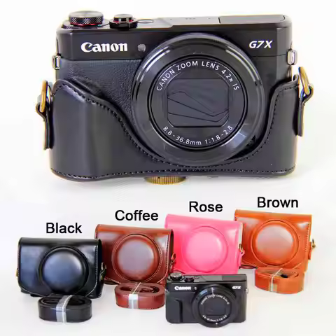 Camera Bag Case For Canon Powershot G7XII G7X mark 2 G7X II G7X2 Pu Leather Camera Case Set Cover Wi