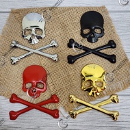METAL SKULL MASTERMIND STICKER 3D SKULL CAR STICKER SKUL