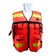 Asgard Safety Project Work Vest 6-pocket Large Mesh Asgard Vest