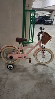 Decathlon 粉色兒童自行車