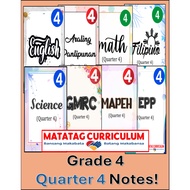 NEW️ MATATAG Curriculum - Grade 4 Quarter 4 NOTES️