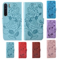 3D flower Wallet Case For Oppo Reno3 Reno 3 Pro Reno2 F Z Reno 2 Z 10X Zoom flip PU Leather phone cover with stand function