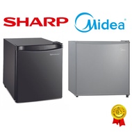 Midea MS-50V Mini Bar Refrigelator 50L MDRD86FGG / Sharp 60L Mini Bar Black  / Fridge SJM60MK