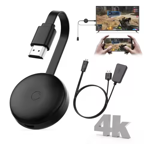 4K Wireless HDMI Display Dongle, Screen Mirroring Extender for iOS/Android/PC to HDTV/Projector, Sup