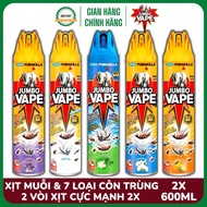 COMBO of 6 JUMBO VAPE Insect Sprays with 5 Smells 600ML Bottle - Modern Solution to Effectively Repe