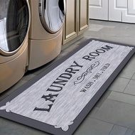 [Non-Slip Laundry Mat] X & M HDECO Non-Slip Laundry Room Mat Self-Service Laundry Decorative Balcony