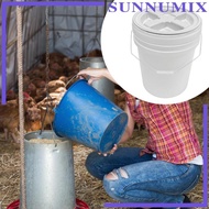 [Sunnimix] 18L Bucket Pail Barrel Pail with Handle Leakproof Versatile with Screw Lid for