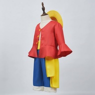 Anime Boy Roronoa Zoro คอสเพลย์หมวกฟางกล้ามเนื้อ Luffy เครื่องแต่งกายสําหรับเด็ก