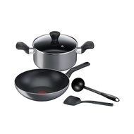ชุดเครื่องครัว TEFAL รุ่น B505S595 (ชุด 5 ชิ้น) สีเทา