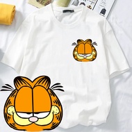 PopCloset Garfield Cartoon Cat T-Shirt - Cotton for Women & Men XS-3XL