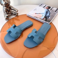 閒置未使用 Hermes愛馬仕 經典H拖鞋 36.5碼 配件：盒