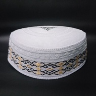 Peci Haji kopiah putih motif sudemala keren