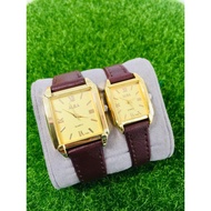 ✜❀❉ALBA L073 Couple Leather Watch For Men And Women