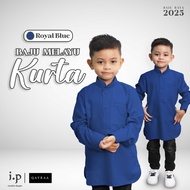 I.P Muslim❤️2025 ROYAL BLUE Baju Kurta BUDAK Soft Cotton SlimFit /Free Butang/Size 0-14/Baju Raya Ke