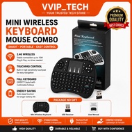 【VVIP_TECH】i8 mini keyboard mouse 2.4Ghz Wireless Touchpad Keyboard and Mouse For Ps4 Google Android