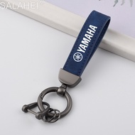 Suede Car Keychain Ring Vintage Leather Zinc Alloy Car Key Chain For YAMAHA MT09 MT10 YZF R1 R3 R6 F