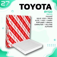 กรองแอร์ TOYOTA VIGO ALTIS CAMRY FORTUNER COMMUTER INNOVA PRIUS VIOS YARIS ALPHARD VELLFIRE - รหัส RB012N - CABIN AIR FILTER BY RYGO