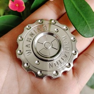 1PC Radiation Warning Fidget Clicker Spinner EDC Gear Hand Spinner Adult Fidget Toys ADHD Tool Anxie
