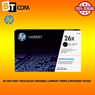 HP 26X High Yield Black Original LaserJet Toner Cartridge CF226X