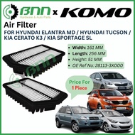 [BNN] Hyundai Elantra, Hyundai Tucson / Kia K3, Kia Sportage Air Filter 28113-3X000