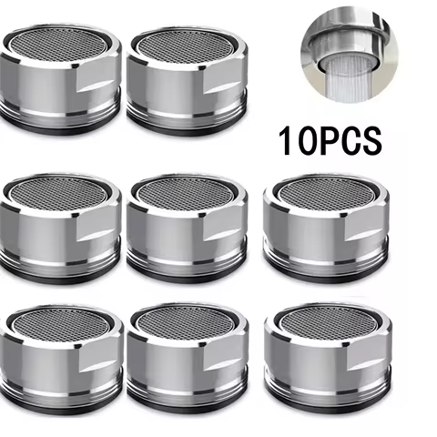 10/3PCS Faucet Filter Saving Water Tap Aerator M24 Thread Bathroom Brass Stainless Steel Replaceable
