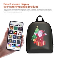 Beg galas sekolah dengan skrin LED, papan pengaturcaraan telefon bimbit, corak DIY, beg galas keras 