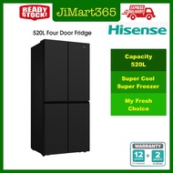 [Free Shipping] Hisense 520L 4 Door Fridge Inverter Refrigerator RQ568N4AWU / RQ568N4ABU