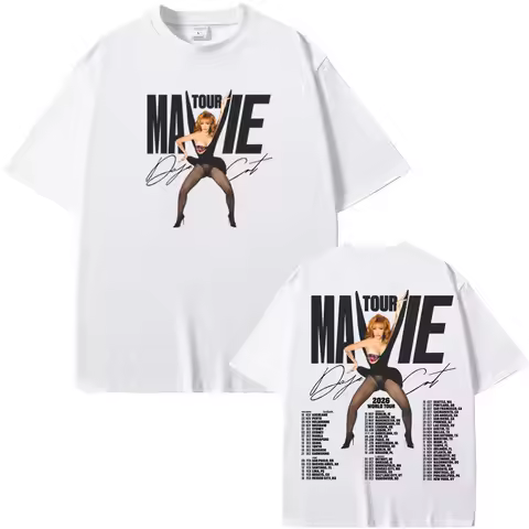 Doja Cat T Shirt Ma Vie World Tour 2025-2026 Summer Hip HopTee-shirt Sleeve Korean Cotton High Quali