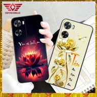 Oppo A57/A77 4G 2022/ A77S case - calligraphy design of fortune, peace and mind