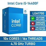 CPU INTEL CORE I5-14400F-10C 16T 1.8-4.7GHz (INTEL SOCKET 1700) I5 14400 (CPU) 3 Year Warranty