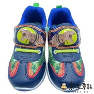 【樂樂童鞋】台灣製帥氣恐龍電燈鞋-藍色  另有綠色可選 【K080-2】台灣製 台灣製童鞋 MIT MIT童鞋 恐龍