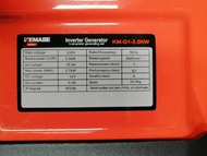 KEMAGE by KANTO เครื่องปั่นไฟ รุ่นcKM-GI-3.5KW 3.5kW 8HP 230V ปั่นไฟ Inverter Genetor Low-power Gene