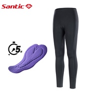 Santic Professional Cycling Pant Women 4D Padding 5 Hours Riding Breathable Reflective Quick-dry TL2