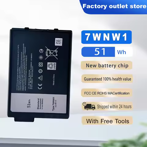 DXT New Laptop Battery 7WNW1 For Dell Latitude 5424 5420 Rugged Latitude 7424 Extreme P137G P85G P86