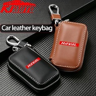 Haval Leather Car Key Case Protective Auto Key Fob Cover with Key Chain for Haval H1 H2 H3 H6 H7 H9 