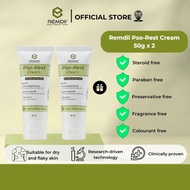 REMDII Pso-Rest Cream (50gm), Steroid-free, Safe for Psoriasis-prone Skin [Bundle of 2]