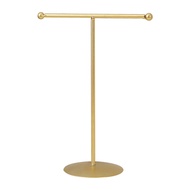 Bracelet Pendent T-Bar Rack Jewelry Display Stand Single Layer Headwear Watch Chain Support Organize