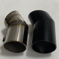 Winner X exhaust pipe cover/ WIner X exhaust cover Electrostatic black and stainless steel