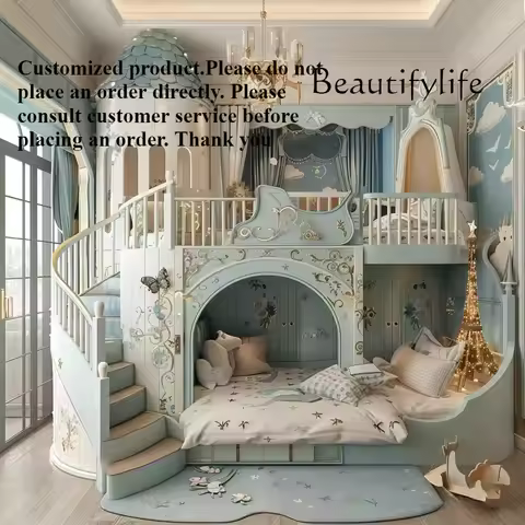 J Bunk Beds Solid Wood High Guardrail Bed Mori Se Whole House Custom Full Solid Wood Children's Tree