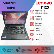 Laptop Second Berkualitas Lenovo ThinkPad T420 Core i5 Ram 4gb