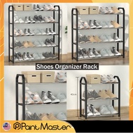 Stainless Steel Shoe Rack 3 4 5 Tier Lightweight Easy To Assemble Shoes Organizer Rak Kasut Keluli T