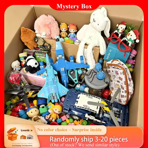 Mystery Box Building Block Mystery Box, Random Mini Bricks Set, Creative Educational DIY Model Toys,