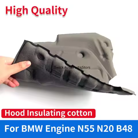 1 PC Thermal Sound Insulation Cotton Suitable for BMW 7 Series G12 N55 N20 B48 X5 X6 GT535i Engine H