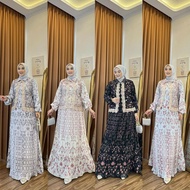 8 (MT.UL) TULYA SET Ceruty Tullia Outer Dress Suit Set 3 in 1. Nazra Sha