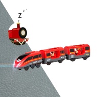 Multifunctional High Speed Electric Train Toys Set With Light and Sound Train Diecast Slot Toy Fit for Brio Wooden Tracks Railway